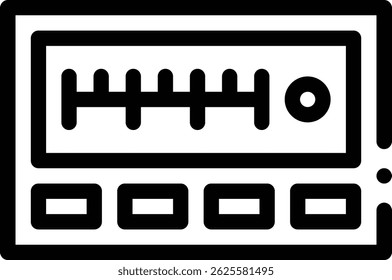 radio icon. Thin Linear Style Design Isolated On White Background