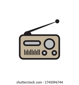 Radio Icon In Trendy Design Vector Eps 10