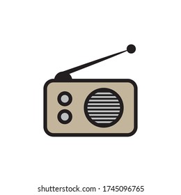 Radio Icon In Trendy Design Vector Eps 10