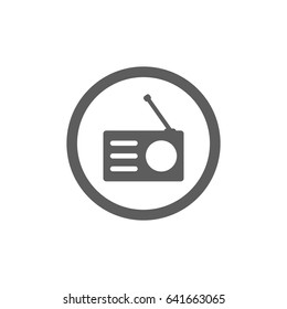 Radio Icon in trendy flat style isolated on white background. Award symbol for your web site design, logo, app, UI. Vector illustration, EPS10.