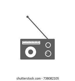 Radio icon in trendy flat style isolated on white background. Symbol for your web site design, logo, app, UI. Vector illustration, EPS