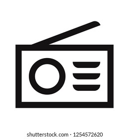 Radio icon vector