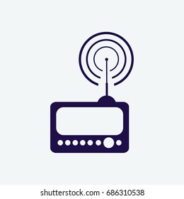 radio icon vector