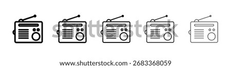 Radio icon Vector Art Illustration
