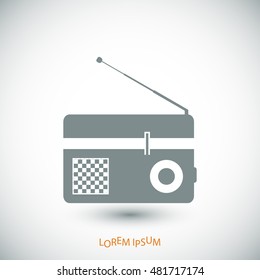 Radio icon, vector best flat icon, EPS