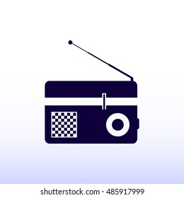 Radio icon, vector best flat icon, EPS