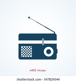 Radio icon, vector best flat icon, EPS