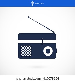 Radio icon, vector best flat icon, EPS