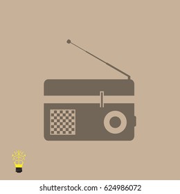 Radio icon, vector best flat icon, EPS