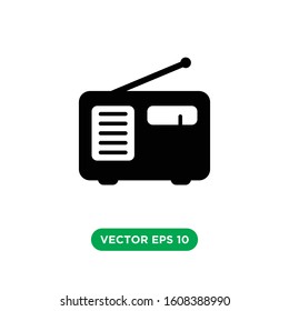 radio icon vector concept design template