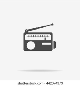 Radio icon. Vector concept illustration for design.
