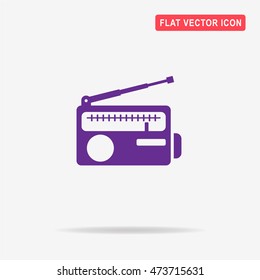 Radio icon. Vector concept illustration for design.