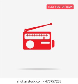 Radio icon. Vector concept illustration for design.