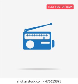 Radio icon. Vector concept illustration for design.