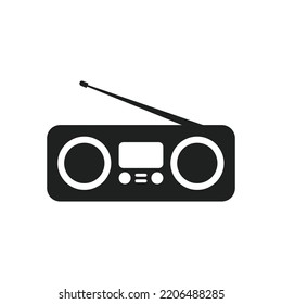 ilustración de diseño de vector de icono de radio