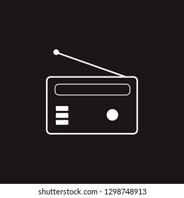 radio icon. radio vector design. sign design