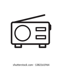 Radio icon vector design template