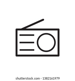 Radio icon vector design template