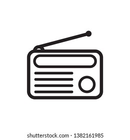 Radio icon vector design template