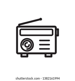 Radio icon vector design template