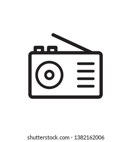Radio icon vector design template