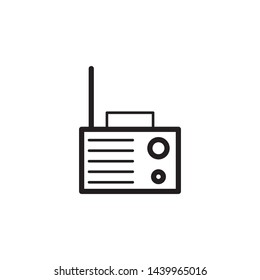 radio icon vector design template
