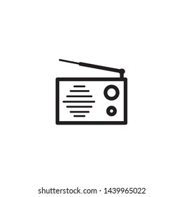 radio icon vector design template