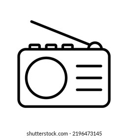 radio icon vector design template in white background