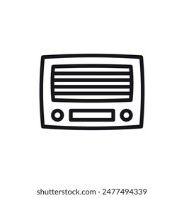 radio icon vector design template elegant style