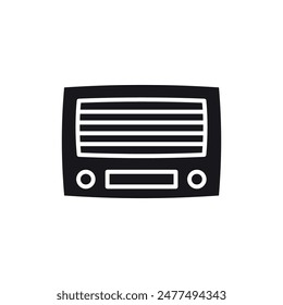 Radio Icon Vektorgrafik Design Vorlage Eleganter Stil