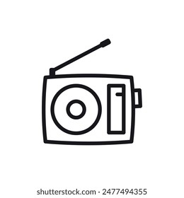 radio icon vector design template elegant style