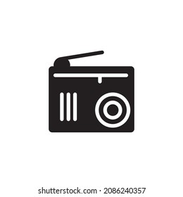plantillas de diseño de vectores de iconos de radio