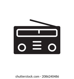 plantillas de diseño de vectores de iconos de radio