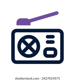 radio icon. vector dual tone icon for your website, mobile, presentation, and logo design.