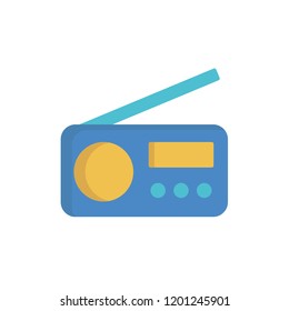 radio icon vector. electric appliances icon flat style