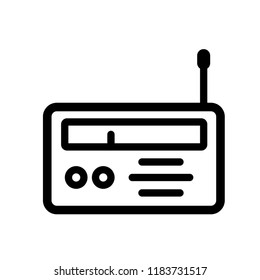 Radio Icon Vector. EPS 10.