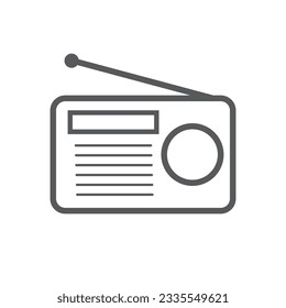 
radio icon vector flat illustration