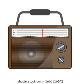 Radio icon. Vector graphics are good for broadcasting, campaigns, apps etc.