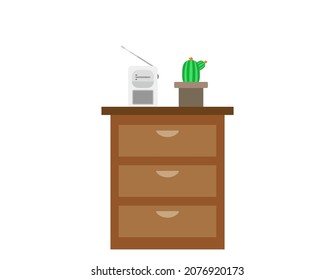 Radio. Icono Ilustración del vector.