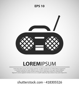 radio icon. radio vector illustration