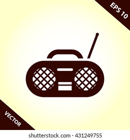 radio icon. radio vector illustration