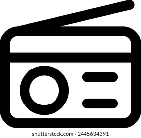 radio icon vector illustration asset element