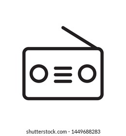 Radio Icon Vector Illustration Design