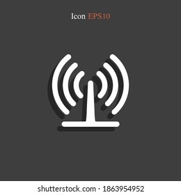 icono de la radio. Ilustración del vector EPS 10.
