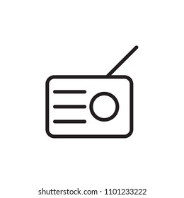  Radio icon Vector illustration, EPS10.