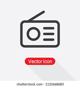 Radio Icon Vector Illustration Eps10