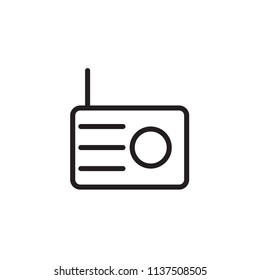 Radio icon Vector illustration, EPS10.