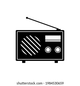 radio icon vector illustration. Radio Icon Vector Logo Template Ilustrasi Desain.