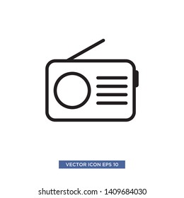 radio icon vector illustration template