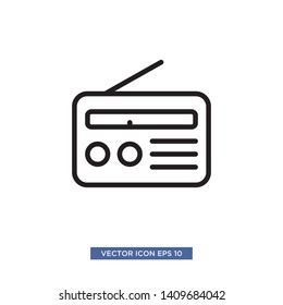 radio icon vector illustration template